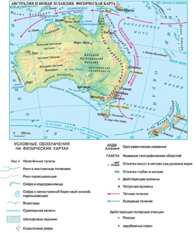 Физико-географическое положение Австралии